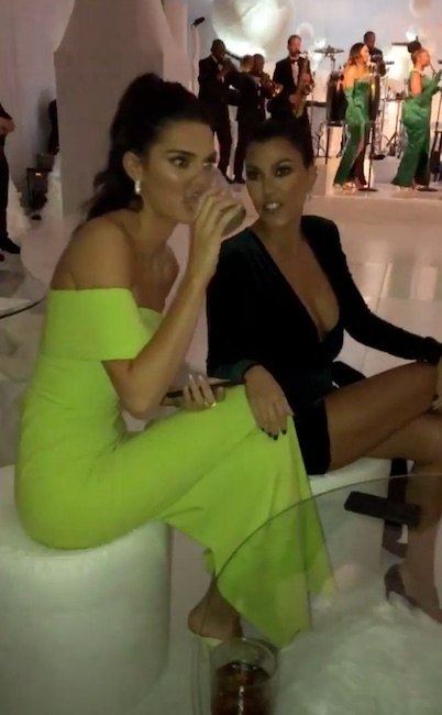 Kendall Jenner, Kourtney Kardashian, Kardashian-Jenner Christmas 2018, Party